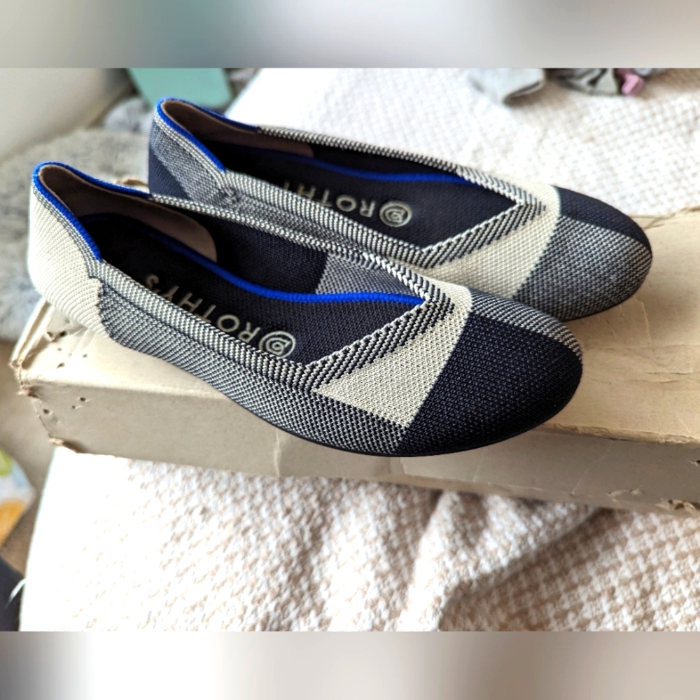 Rothy's Captoe Black Flats, size 6.5